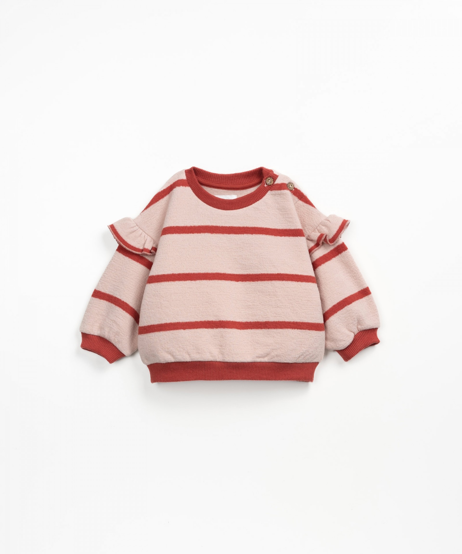 Striped sweater with carding on the inside | Wooden Memories