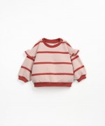 Striped sweater with carding on the inside | Wooden Memories