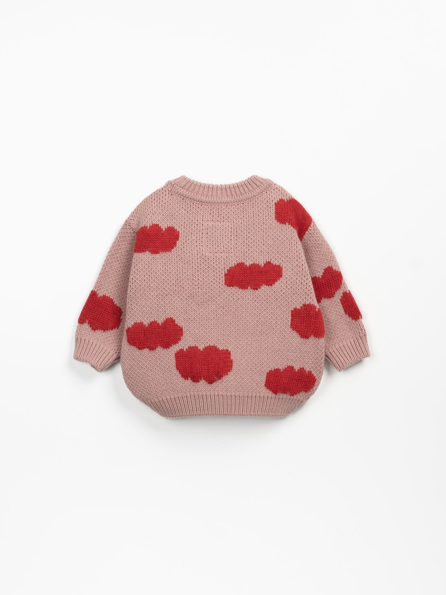 Jersey tejido con estampado de nubes