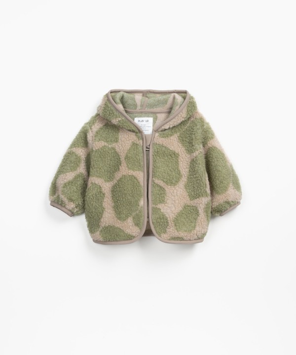 Veste avec imprimé de tâches de girafe