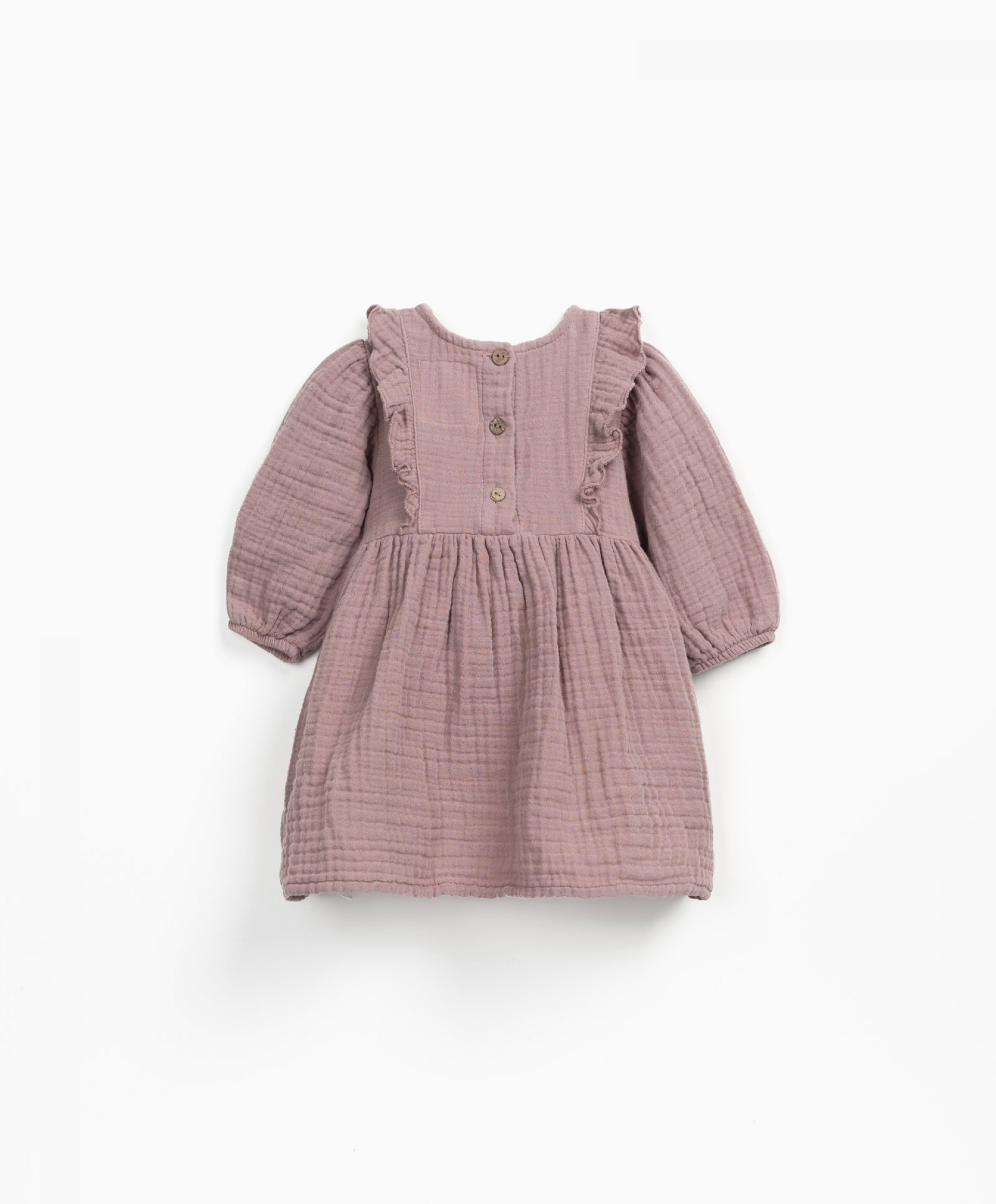 Vestido con botones de coco | Wooden Memories