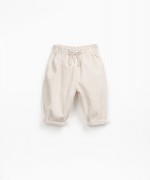 Corduroy pants with decorative drawstring | Wooden Memories