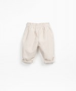 Corduroy pants with decorative drawstring | Wooden Memories