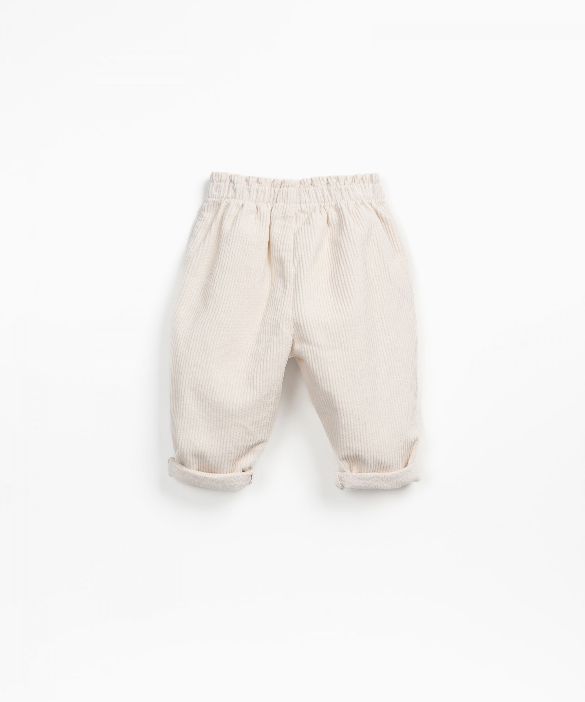 Corduroy pants with decorative drawstring | Wooden Memories