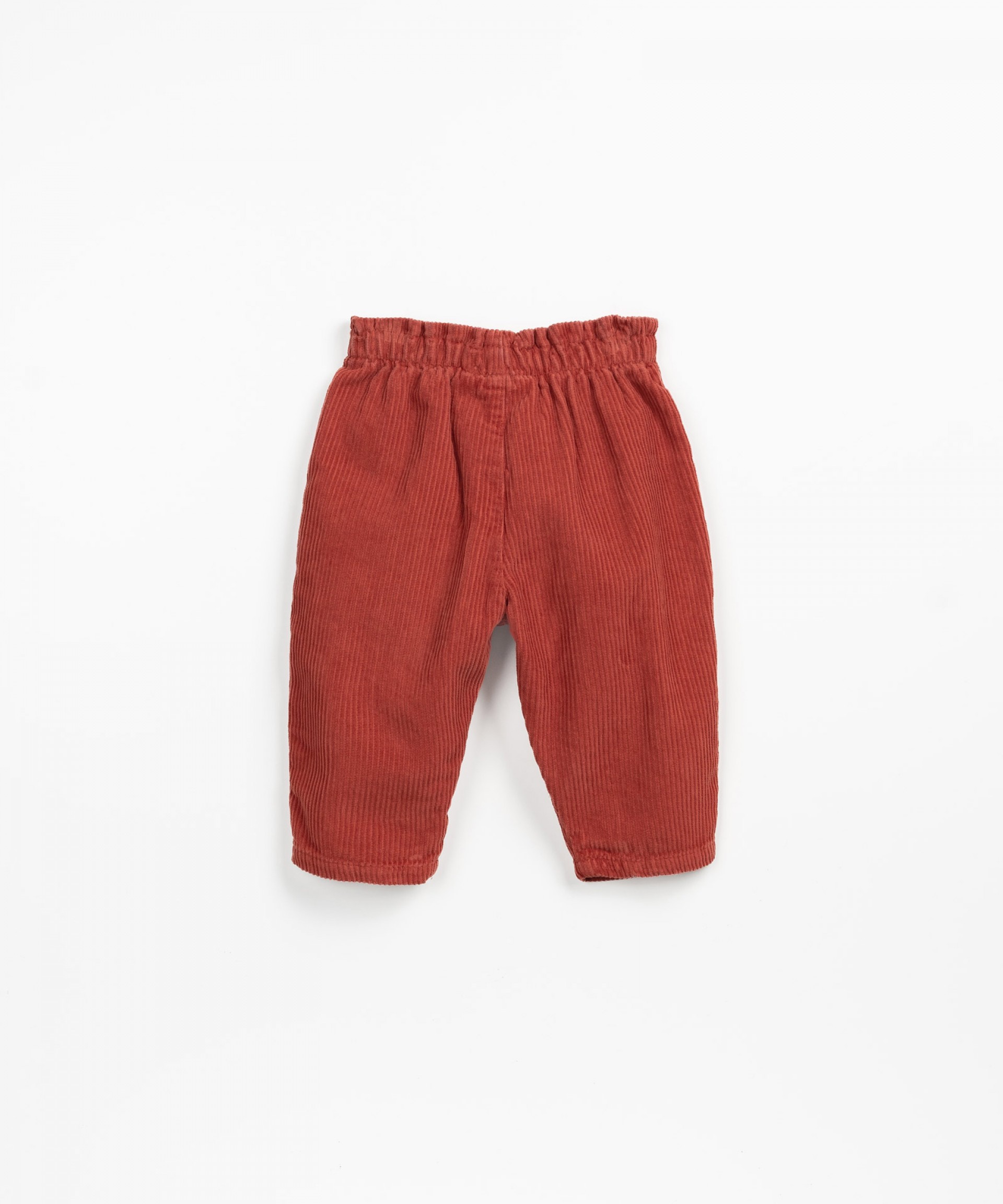 Corduroy pants with decorative drawstring | Wooden Memories