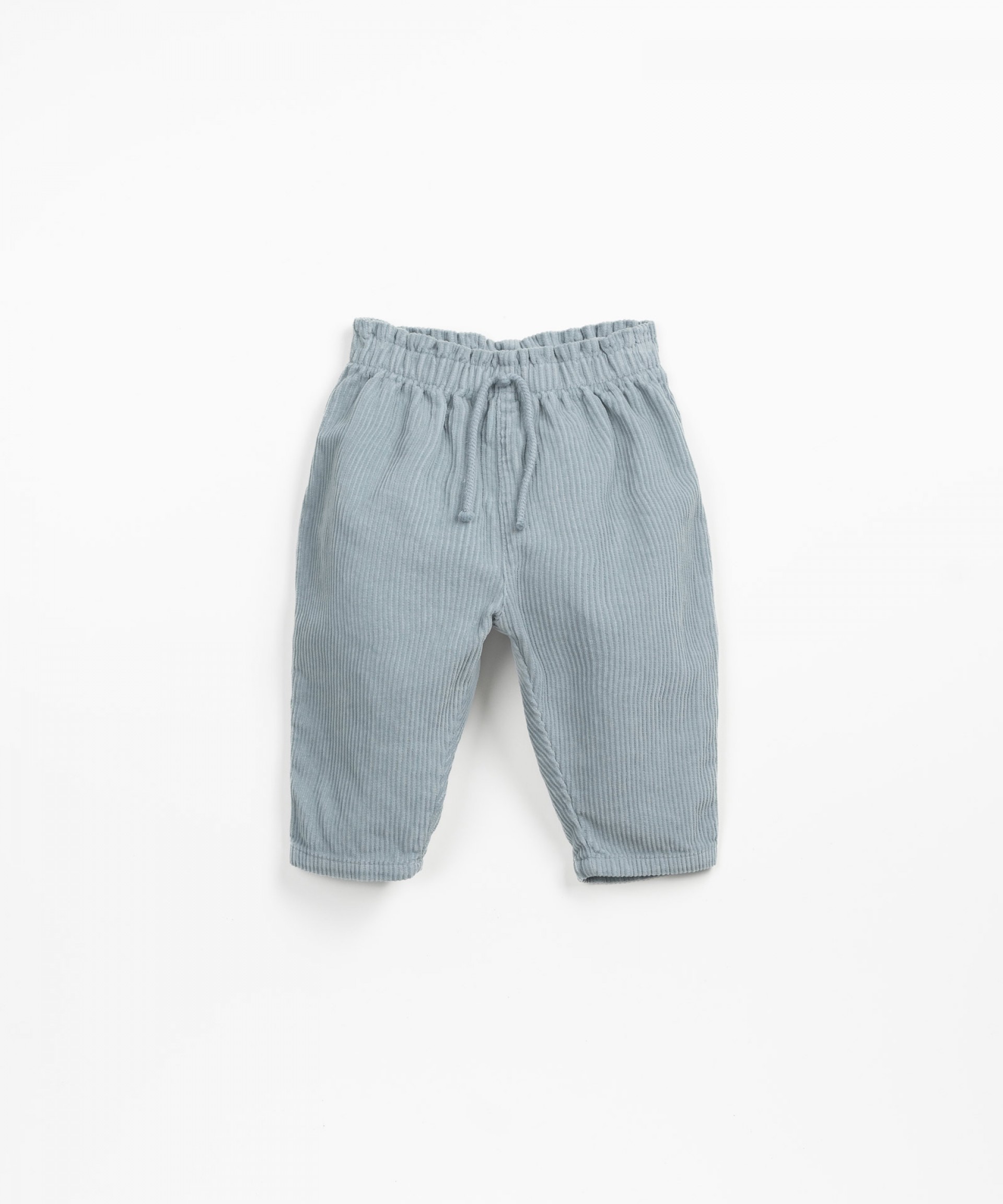 Corduroy pants with decorative drawstring | Wooden Memories