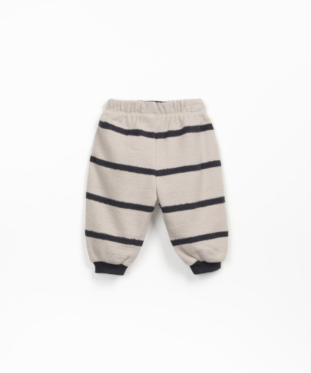 Pantalon à rayures cardé à l?intérieur