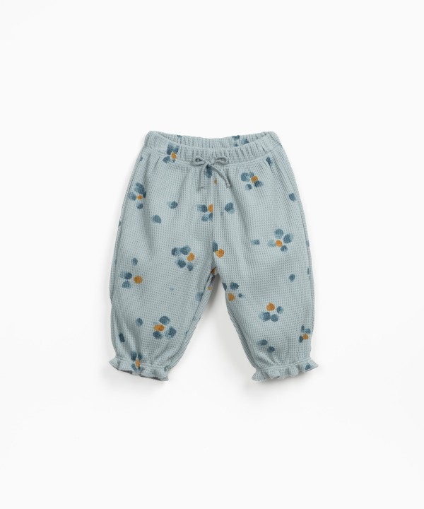 Pantalon en maille avec imprim?