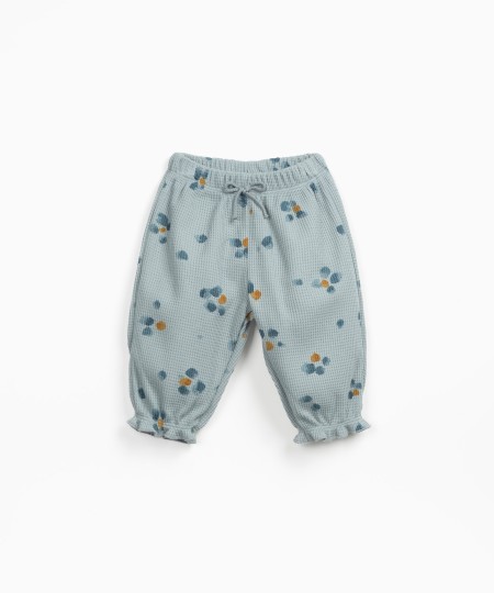 Pantalon en maille avec imprim?