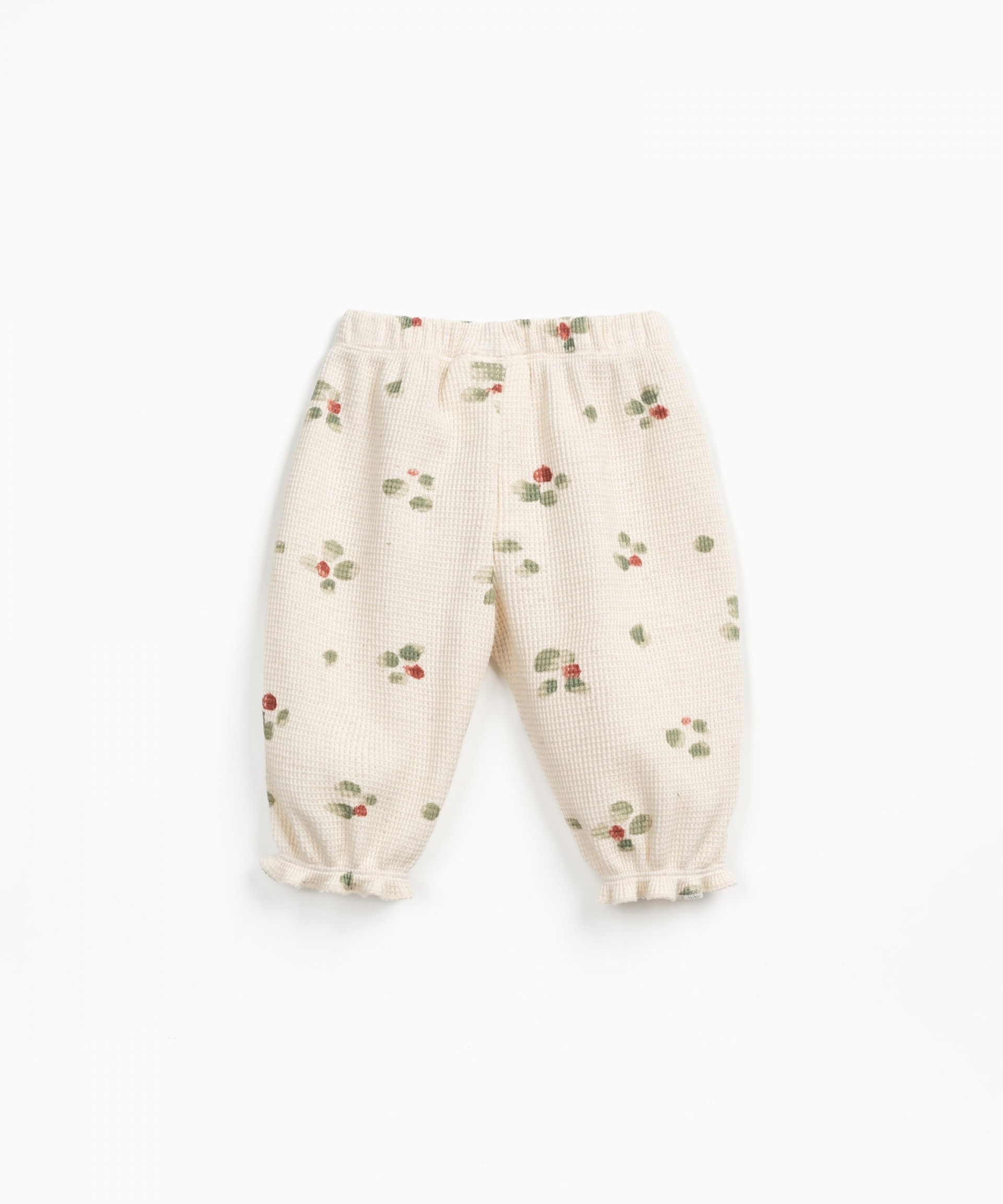 Pants with flower spot print | Wooden Memories