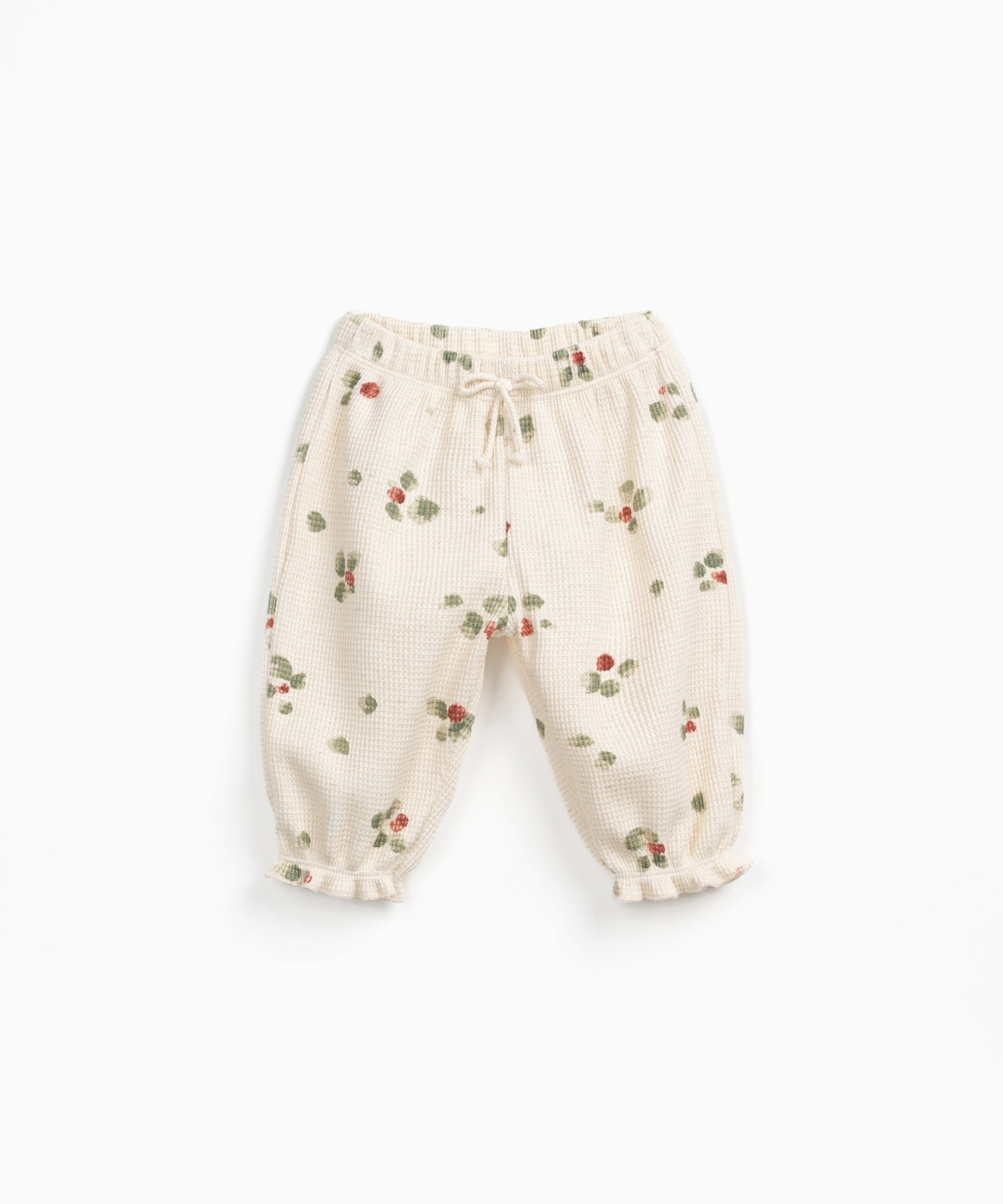 Pants with flower spot print | Wooden Memories