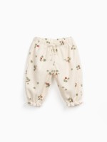 Pantalon en maille avec imprim?