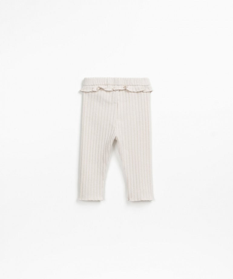 Leggings in misto fibre naturali e fibre riciclate