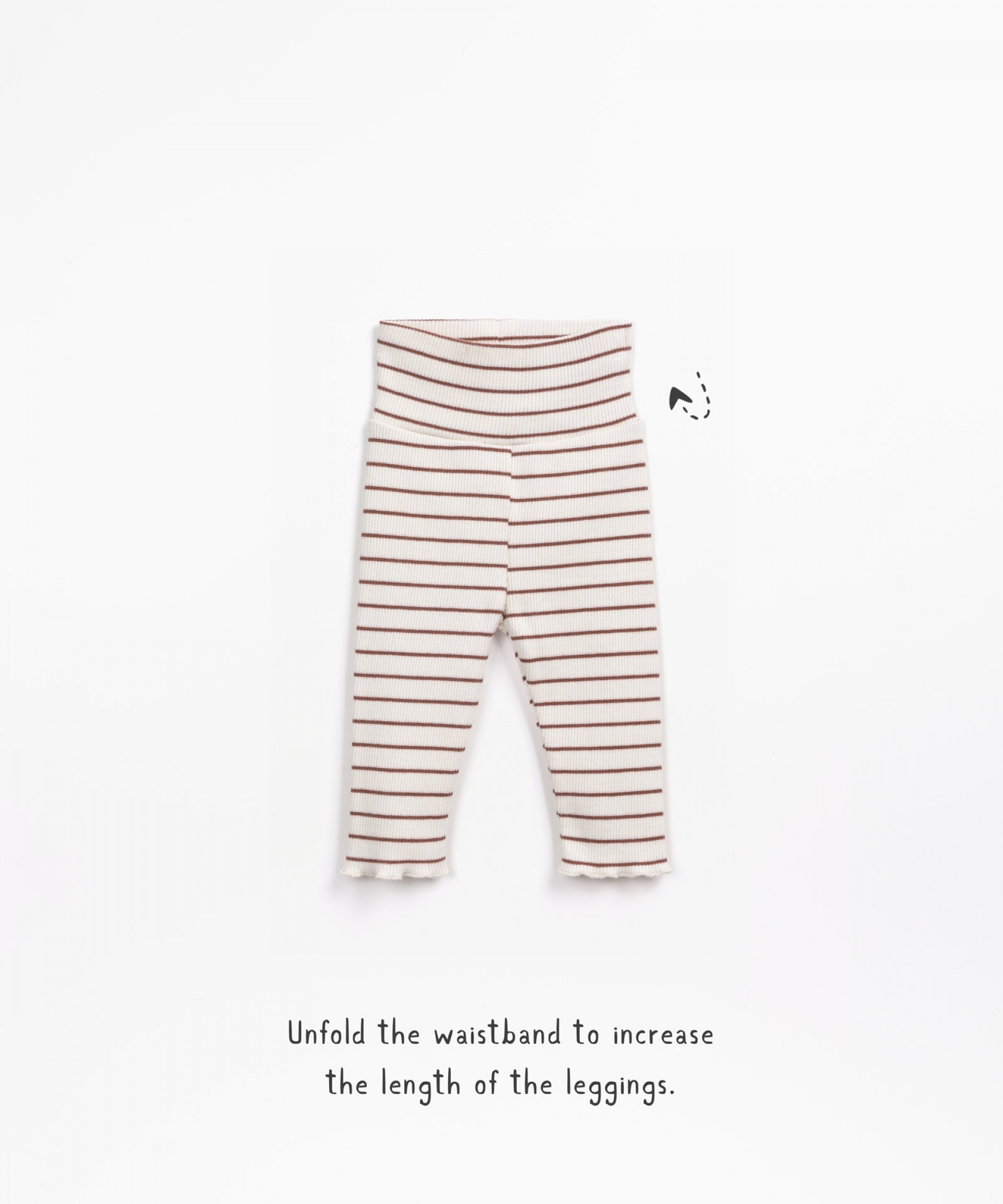 Striped leggings with high waist | Wooden Memories