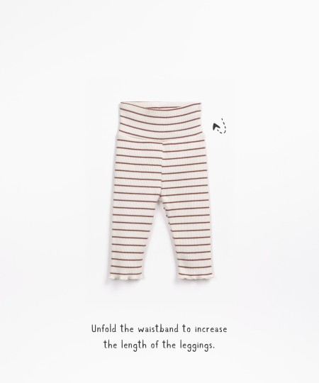 Leggings with stripes