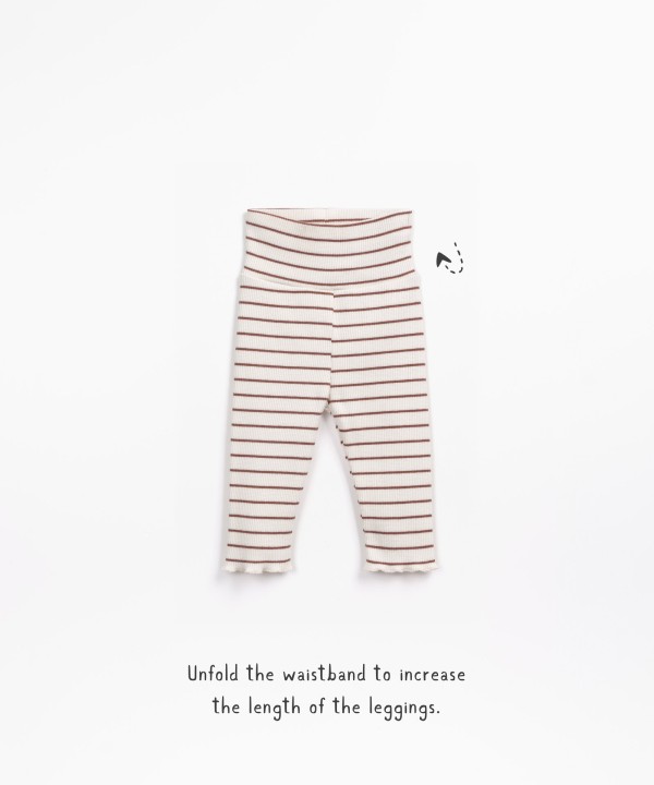 Leggings with stripes