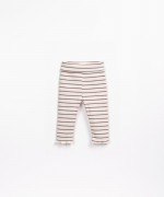 Striped leggings with high waist | Wooden Memories