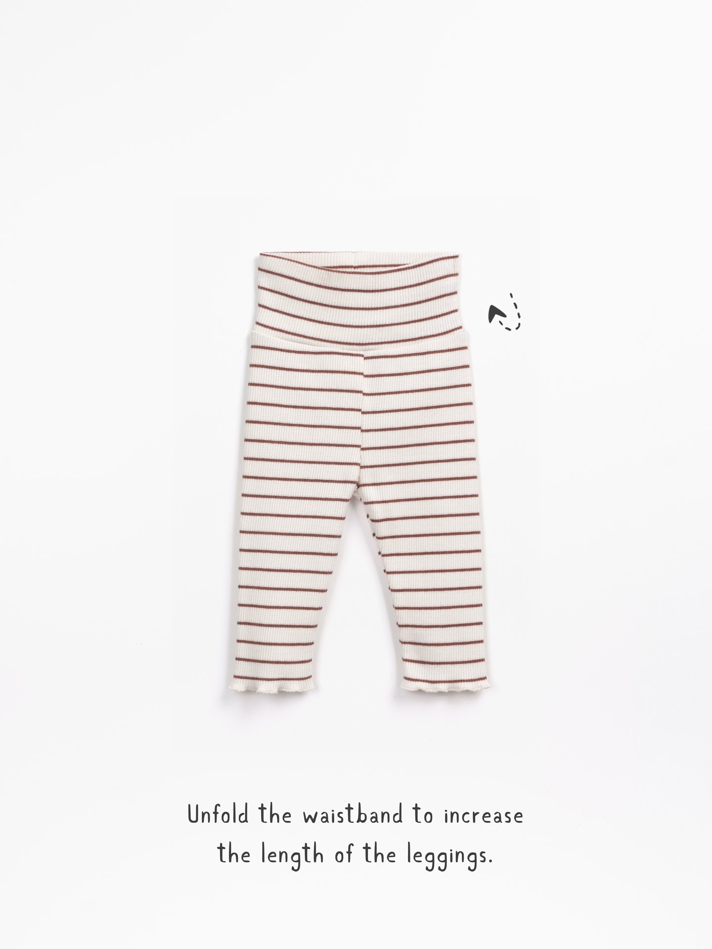 Leggings com padrão de riscas