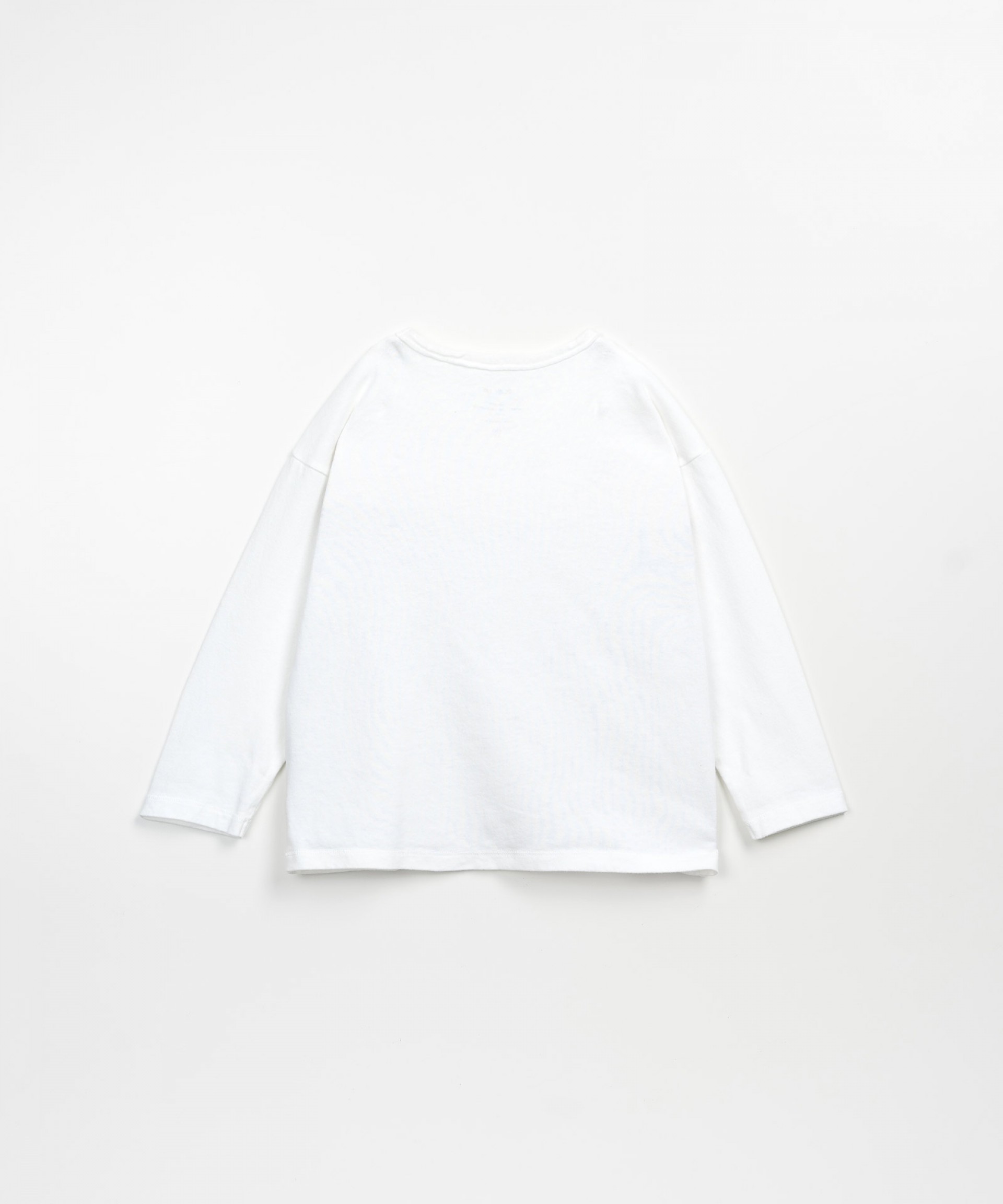 T-shirt en coton biologique et coton recycl avec poche | Wooden Memories