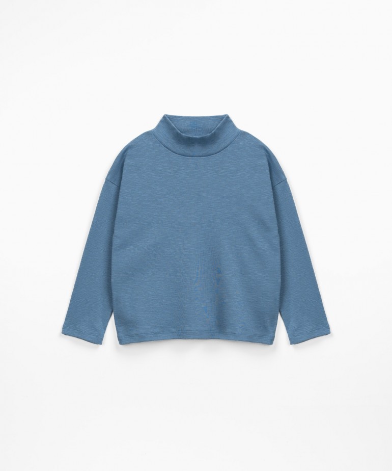 Long-sleeved t-shirt in organic cotton