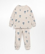 Pijama de punto con estampado de setas | Wooden Memories