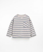 Striped t-shirt with recycled fibers | Wooden Memories