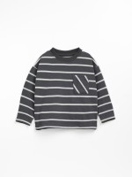 Striped t-shirt with chest pocket