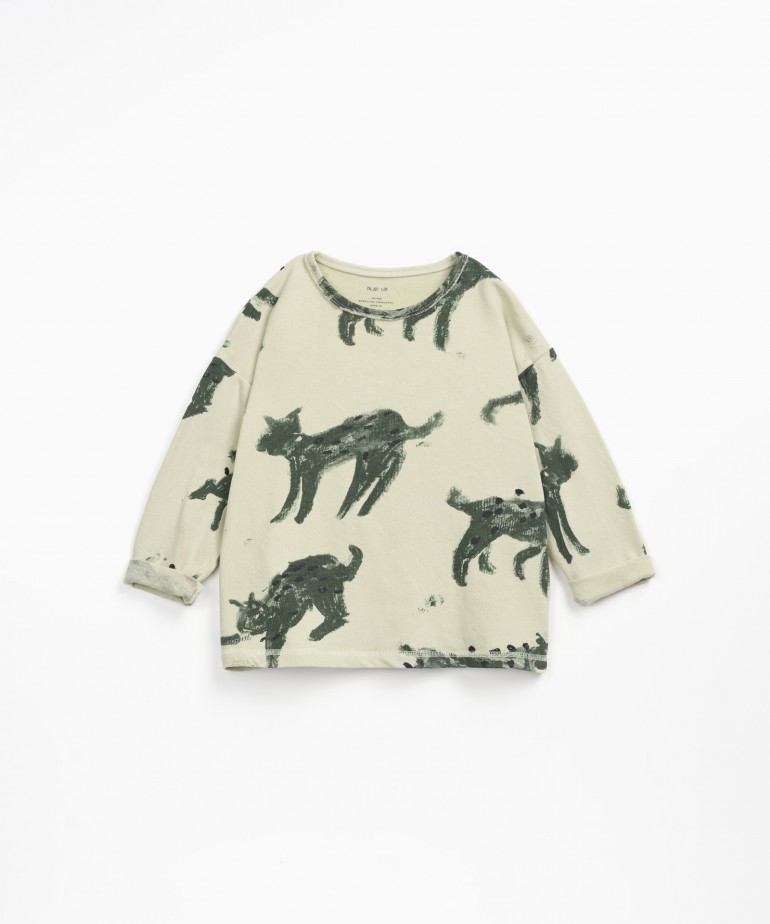 Long-sleeved T-shirt with print