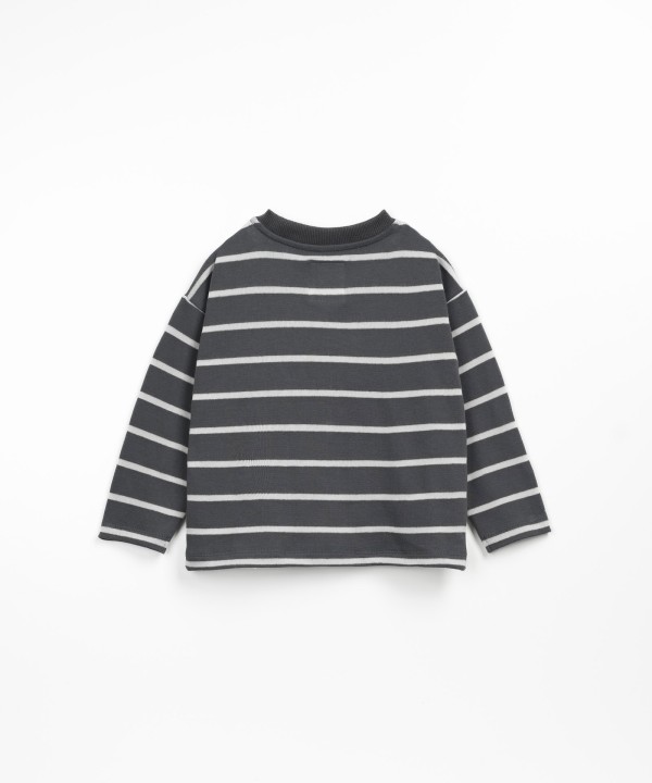 Striped t-shirt with chest pocket