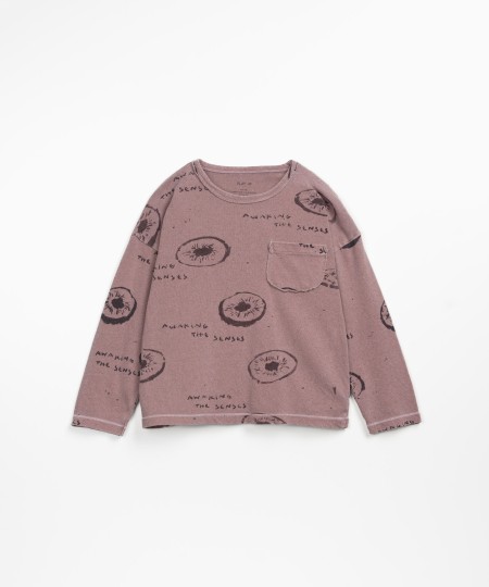 T-shirt con stampa a kiwi