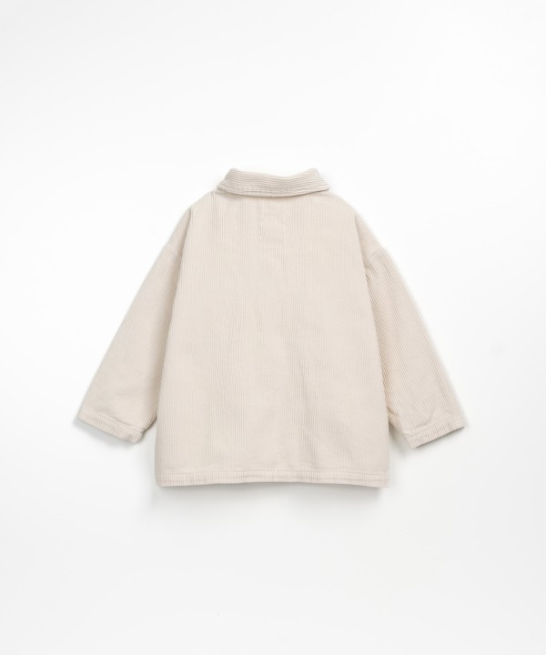 Camicia in bombasina con apertura a bottoni in cocco