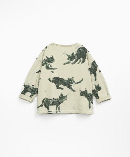 T-shirt imprimé à manches longues