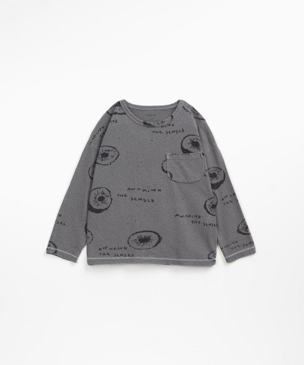 T-shirt avec imprimé de kiwis