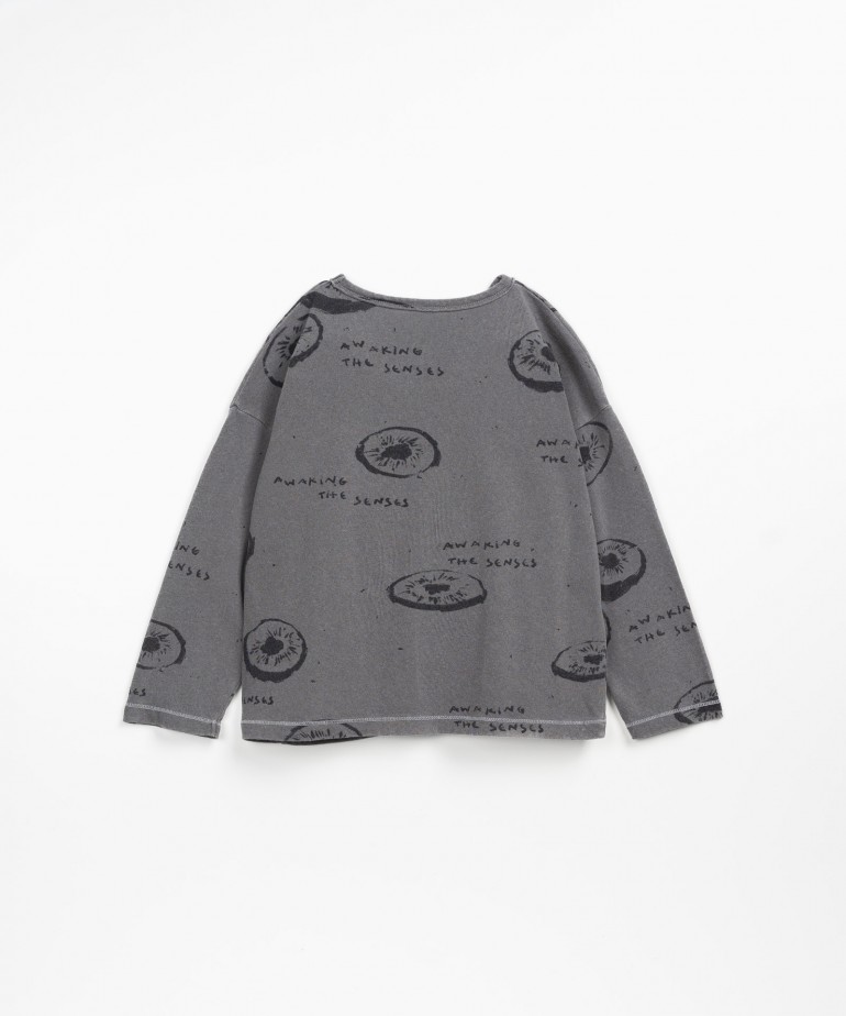 T-shirt con stampa a kiwi