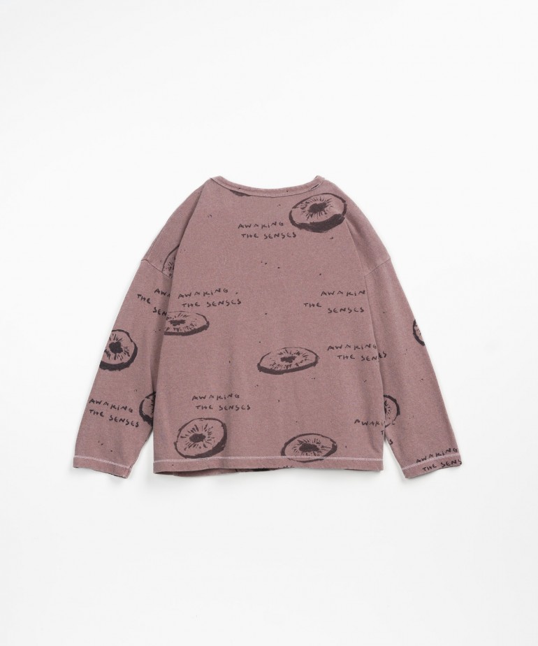 T-shirt con stampa a kiwi