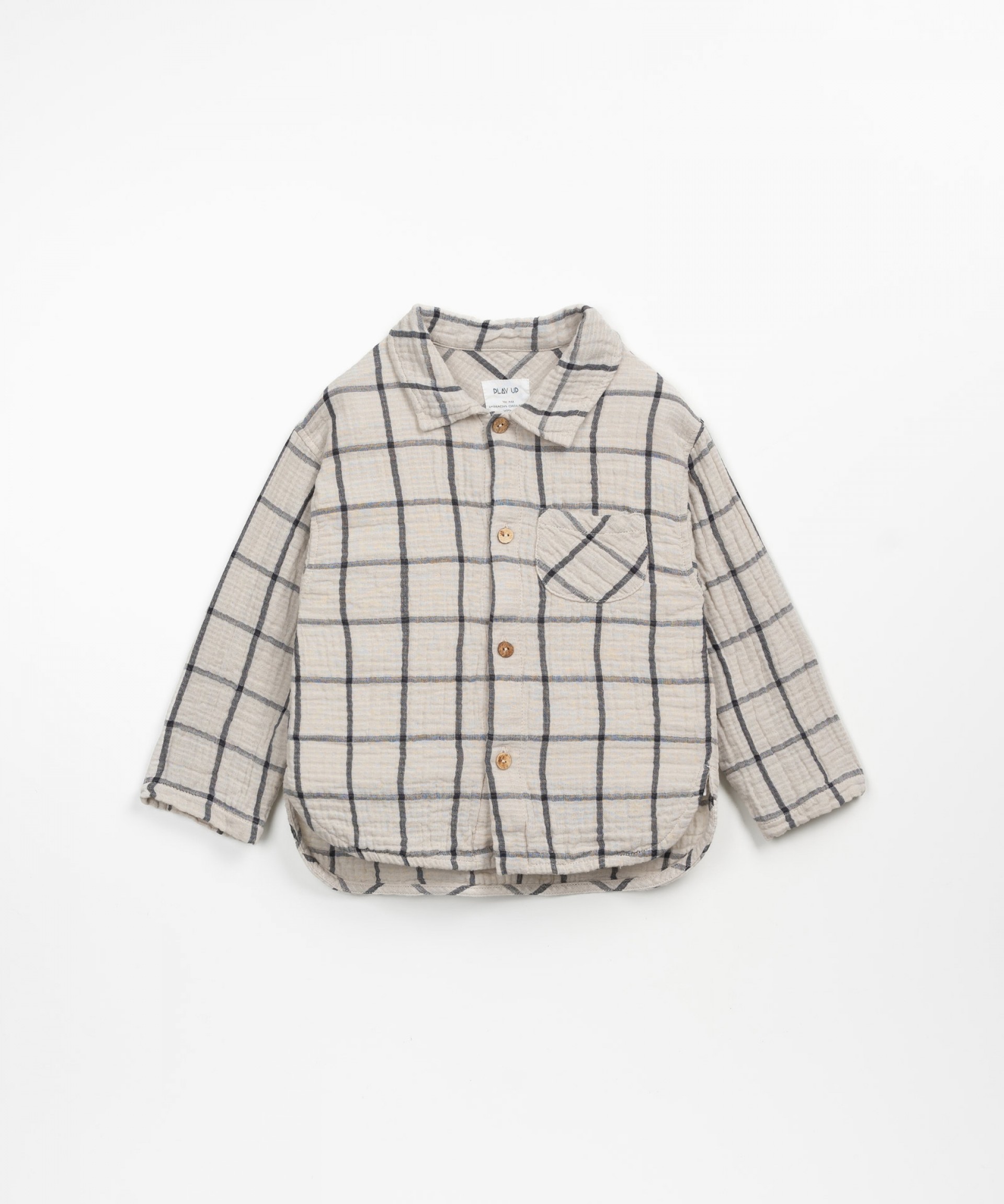 Woven shirt with checkered pattern | Wooden Memories