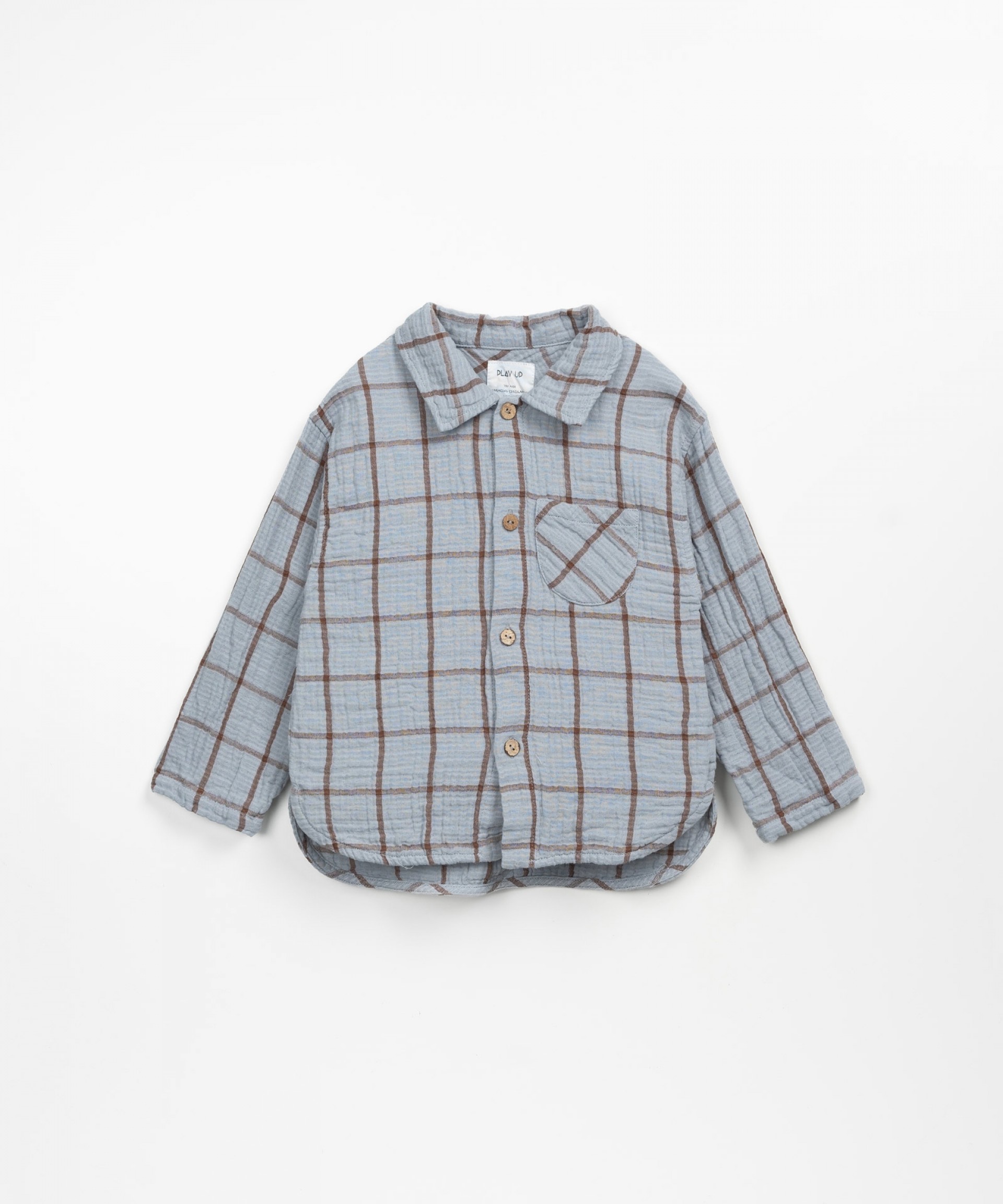 Woven shirt with checkered pattern | Wooden Memories