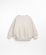 Sweater with inside out detail on the sleeve | Wooden Memories