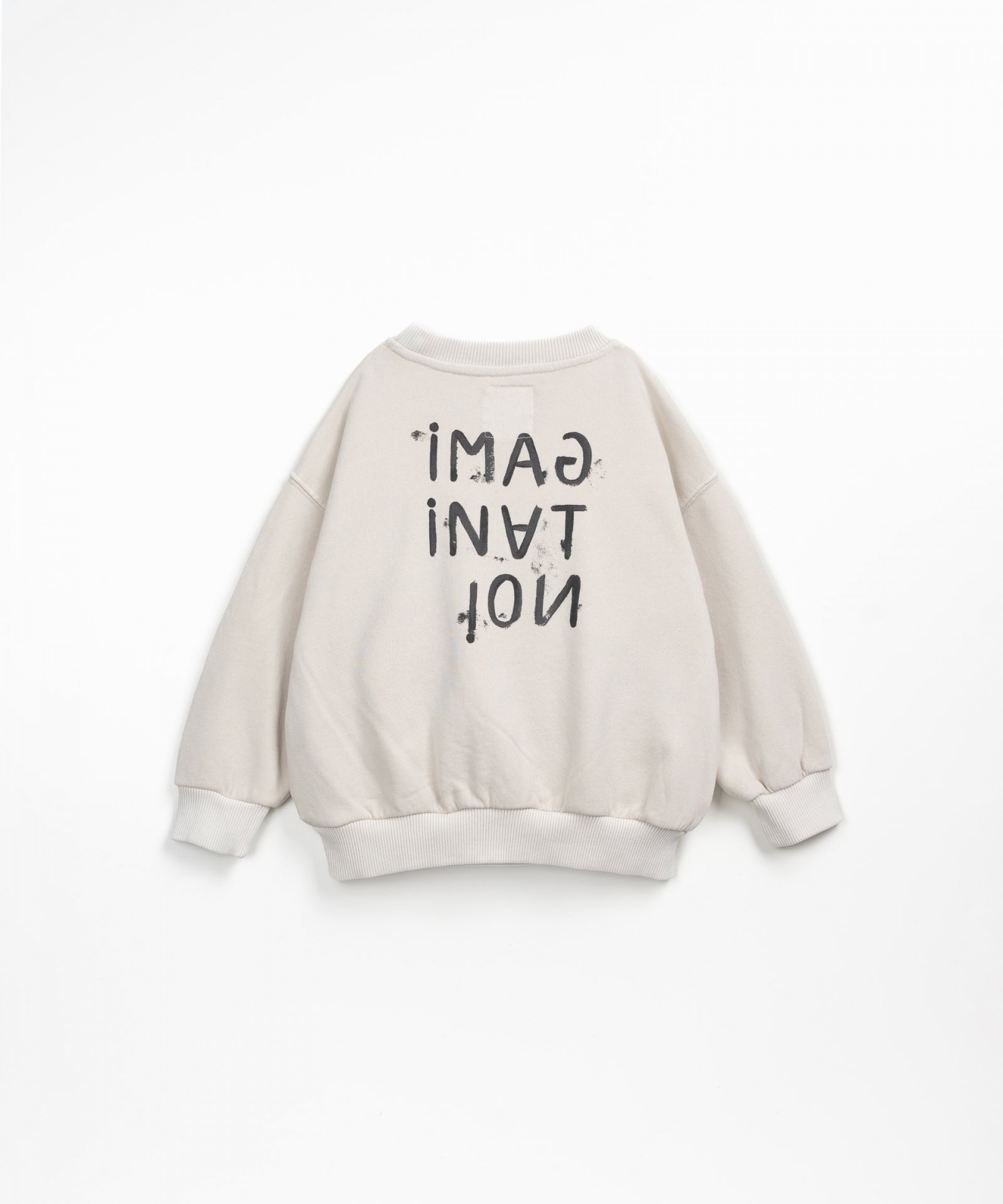 Sweater with inside out detail on the sleeve | Wooden Memories