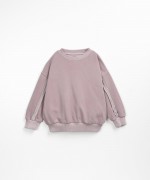 Sweater with inside out detail on the sleeve | Wooden Memories