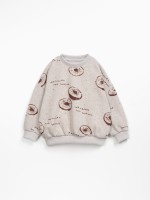 Sweat en maille avec imprimé de kiwis Sweat en maille avec imprimé de kiwis