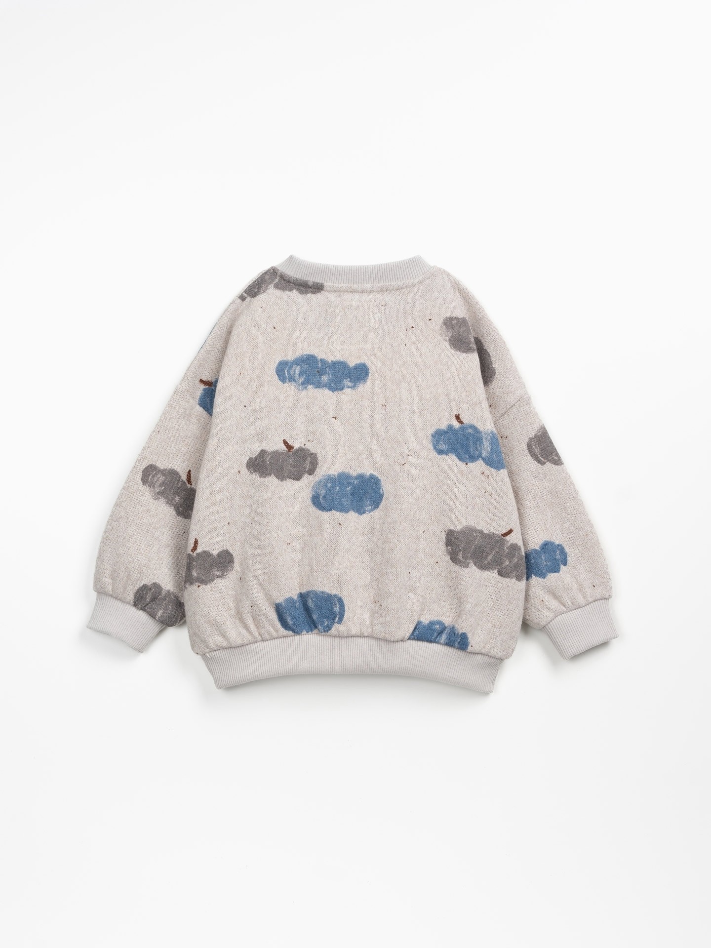 Jersey de punto con estampado de nubes