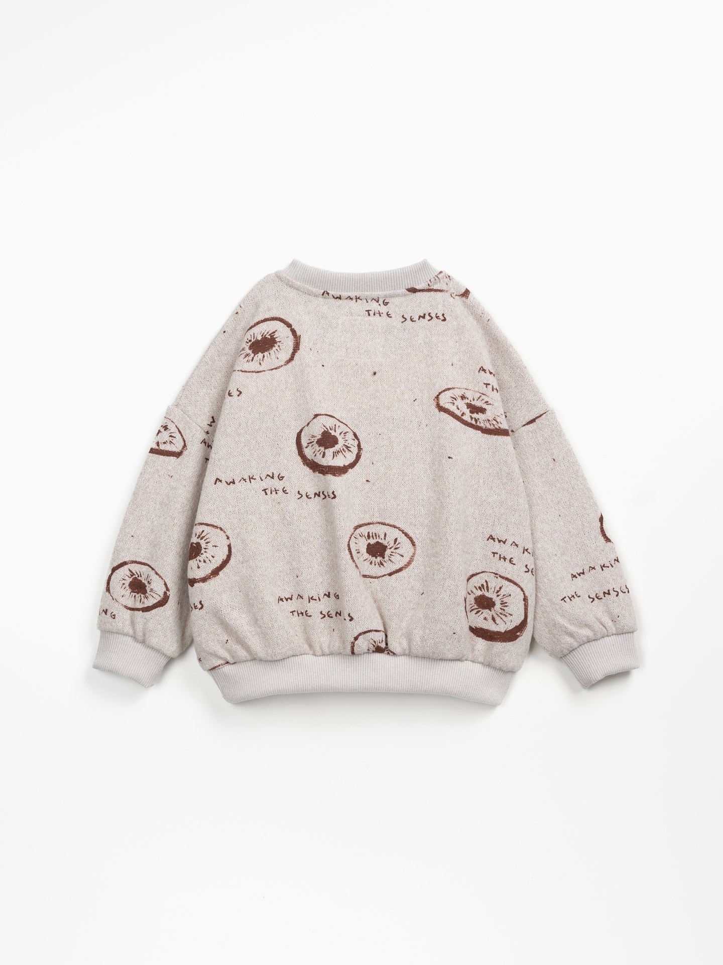 Jersey de punto con estampado de kiwi