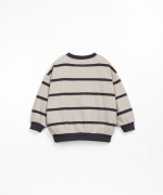 Striped sweater with carding on the inside | Wooden Memories