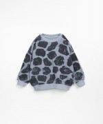 Jersey sweater with giraffe spots print | Wooden Memories