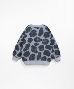 Jersey sweater with giraffe spots print | Wooden Memories