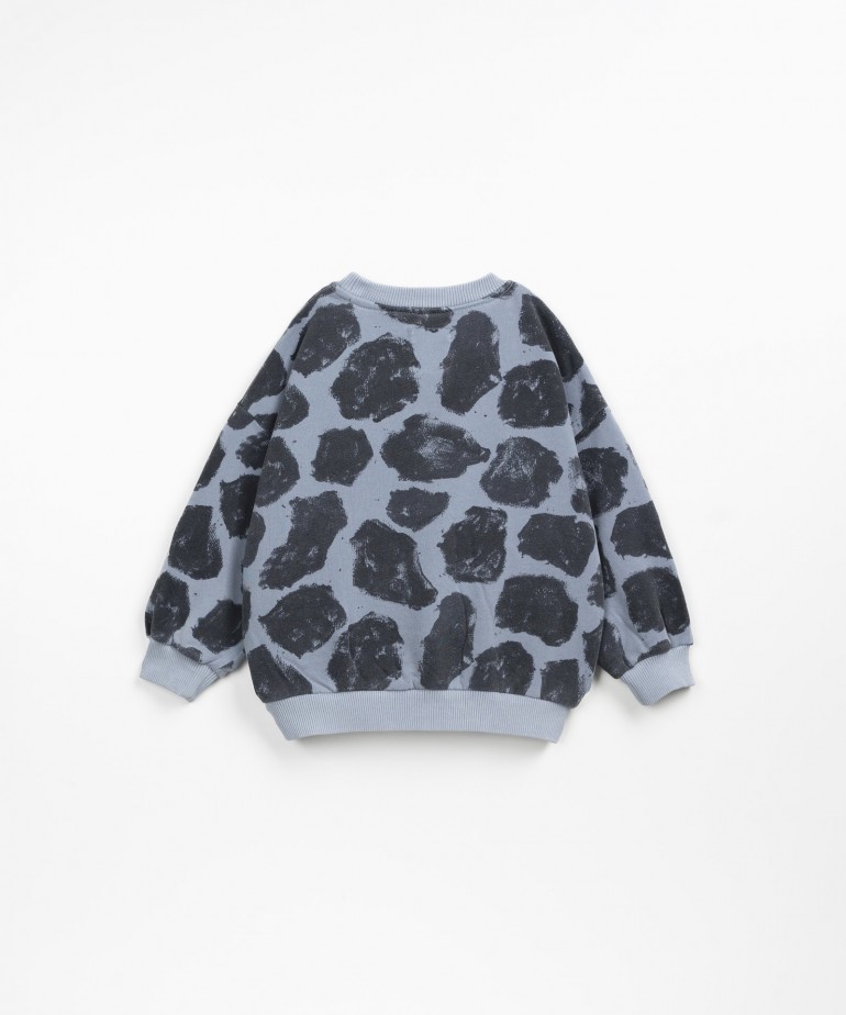 Maglia con tinta naturale e stampa