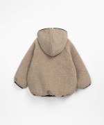 Plush jacket with hoodie | Wooden Memories