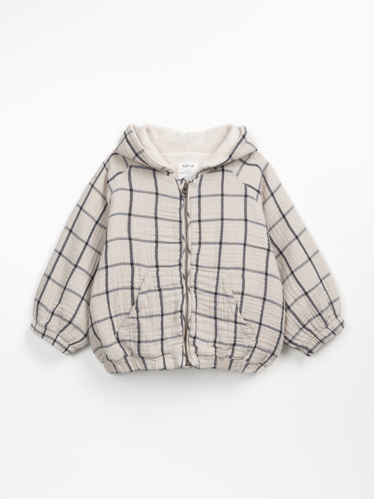 Casaco de tecido com bolsos