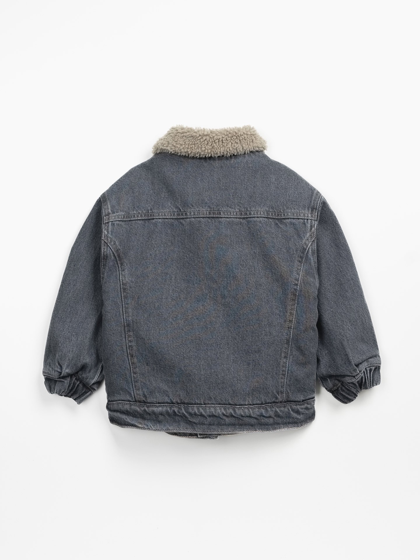 Giacca in jeans con fodera di pelo